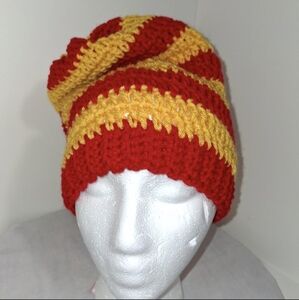 Beanie Slouchy Cap Red And Gold Kansas City Chiefs